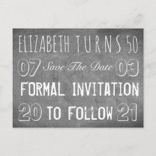 Invitation à une fête d'anniversaire Enregistrer l