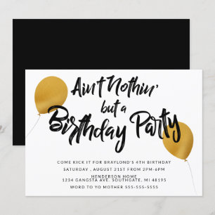 Invitation à une fête d'anniversaire Hip Hop