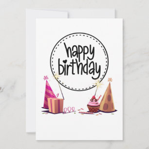 Invitation à une fête d'anniversaire joyeuse