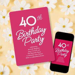 Invitation à une fête d'anniversaire lumineuse