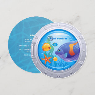 Invitation à une fête d'anniversaire nautique