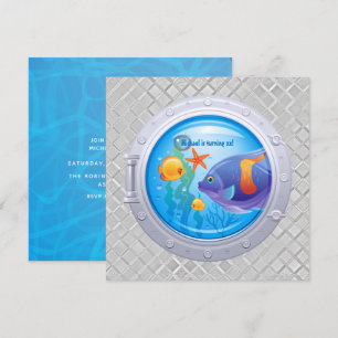 Invitation à une fête d'anniversaire nautique