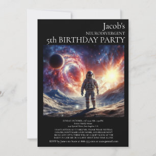 Invitation à une fête d'anniversaire neurodivergen