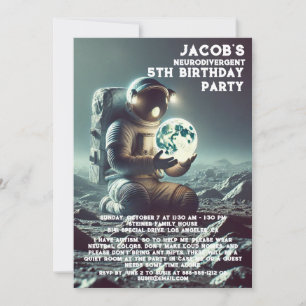 Invitation à une fête d'anniversaire neurodivergen