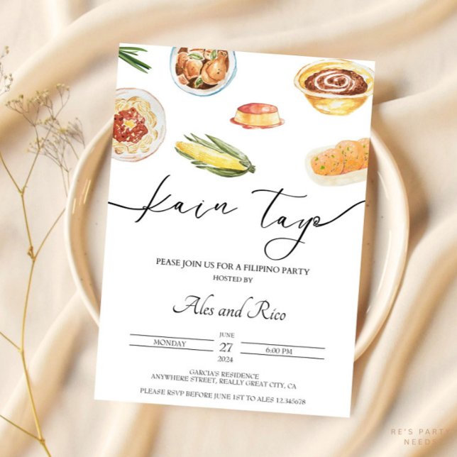 Invitation à une fête d'anniversaire philippine Ph (Créateur téléchargé)