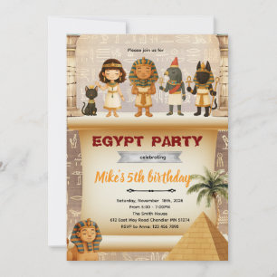 Invitation à une fête d'anniversaire pour enfants