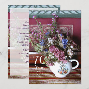 Invitation à une fête d'anniversaire pour les 70 a
