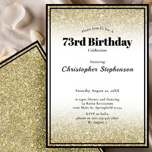 Invitation à une fête d'anniversaire pour les 73 a