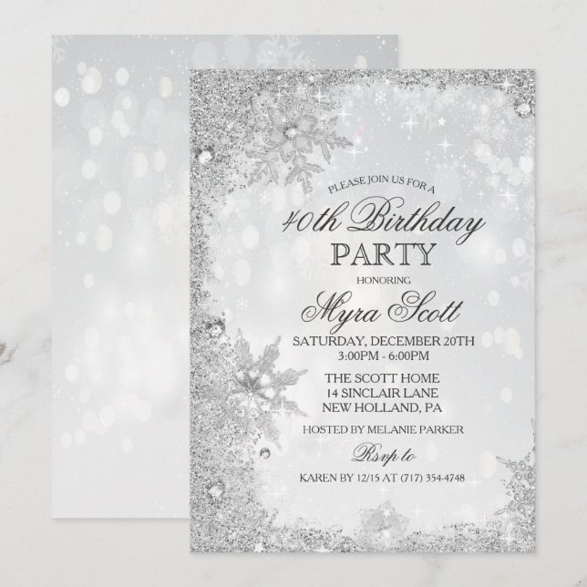 Invitation à une fête d'anniversaire pour les vaca (Devant / Derrière)