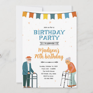 Invitation à une fête d'anniversaire pour personne