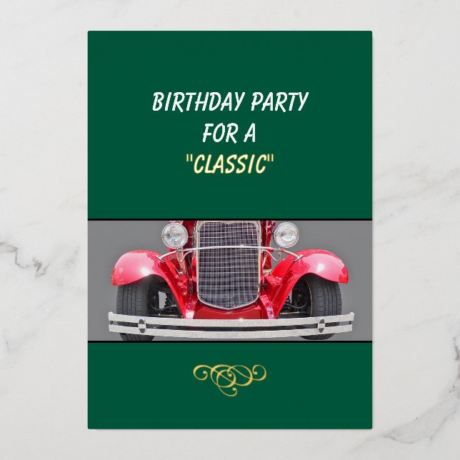 Invitation à une fête d'anniversaire pour un Class (Recto)
