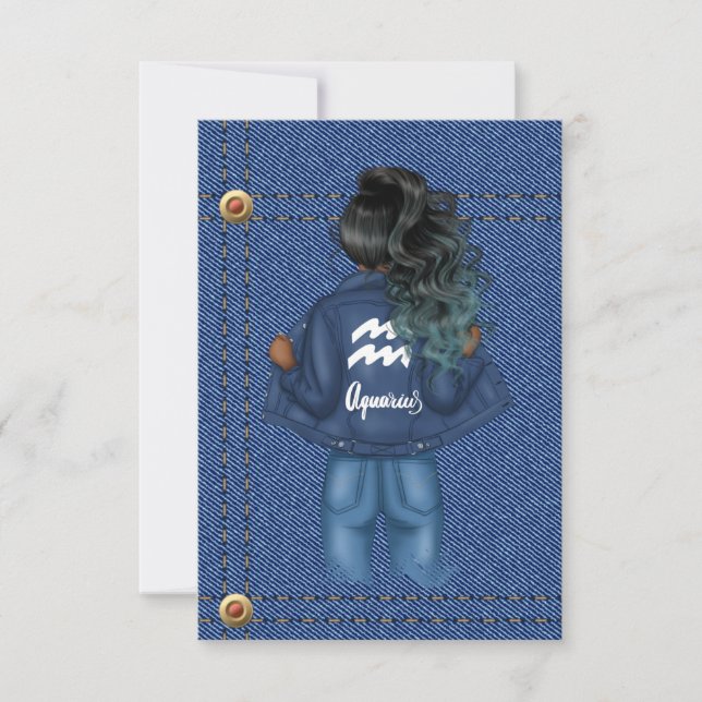 Invitation à une fête d'anniversaire sous le signe (Devant)