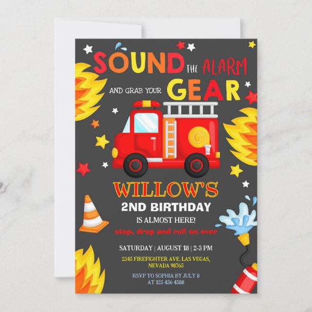 Invitation à une fête d'anniversaire sur le thème  (Devant)