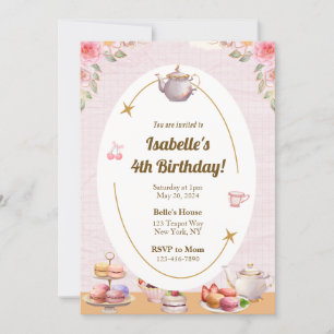 Invitation à une fête d'anniversaire sur le thème 