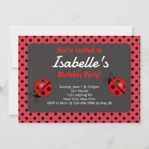 Invitation à une fête d'anniversaire sur le thème 