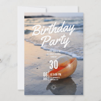 Invitation à une fête d'anniversaire sur le thème