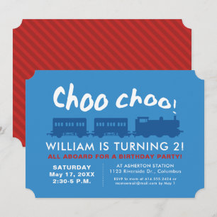 Invitation à une fête d'anniversaire sur le thème 