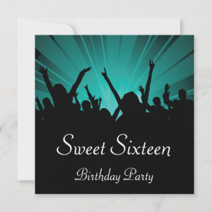 Invitation à une fête d'anniversaire Sweet 16