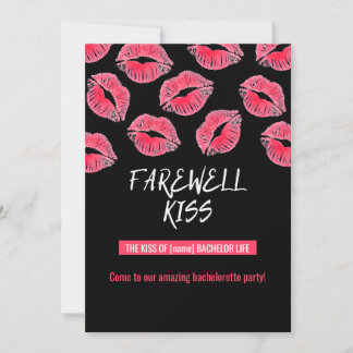 Invitation à une fête de bachelorette "Baiser d'ad