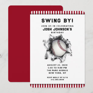 Invitation à une fête de baseball