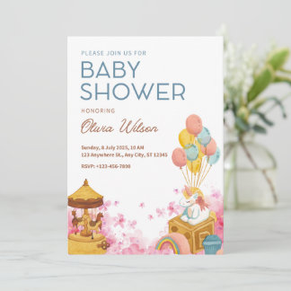 Invitation à une fête de bébé