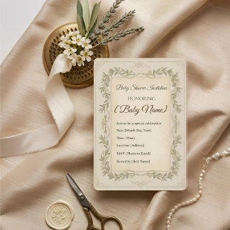 Invitation à une fête de bébé