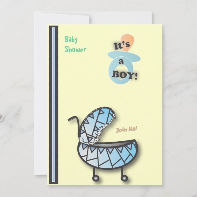 Invitation à une fête de bébé (Devant)