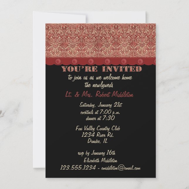 Invitation à une fête de bienvenue à la maison (Devant)