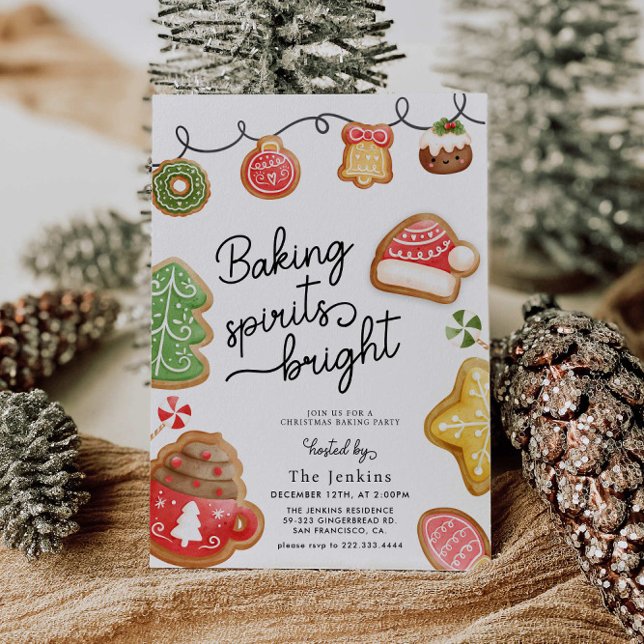Invitation à une fête de biscuits de Noël (Créateur téléchargé)