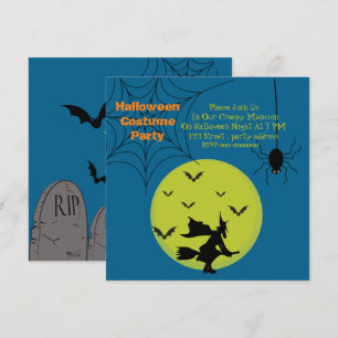 Invitation à une fête de costumes d'Halloween