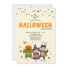 Invitation à une fête de costumes d'Halloween pour