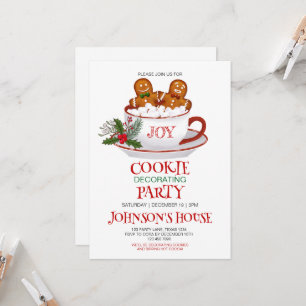 Invitation à une fête de décoration de biscuits de