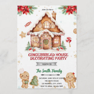 Invitation à une fête de décoration de maison en p
