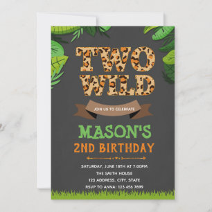 Invitation à une fête de deux guépards sauvages lé