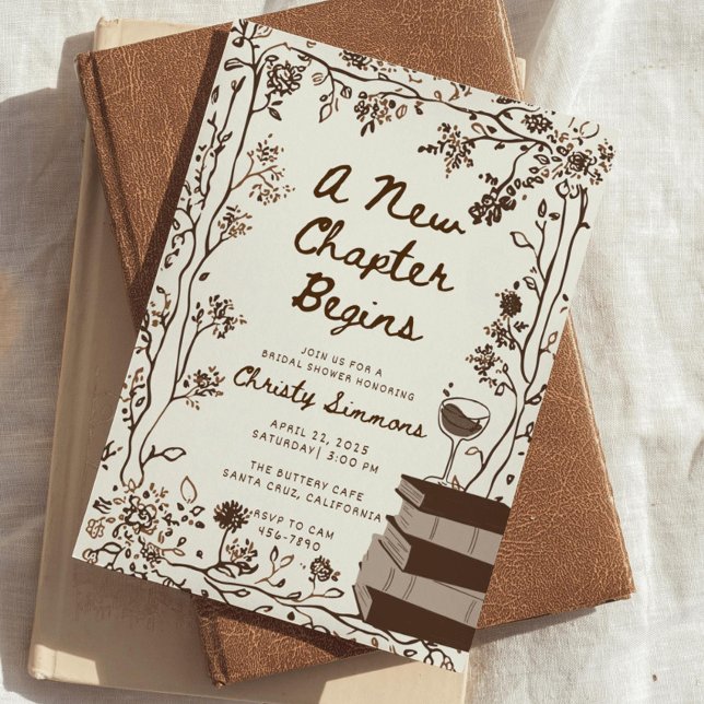 Invitation à une fête de douche de mariée : Un nou (Créateur téléchargé)