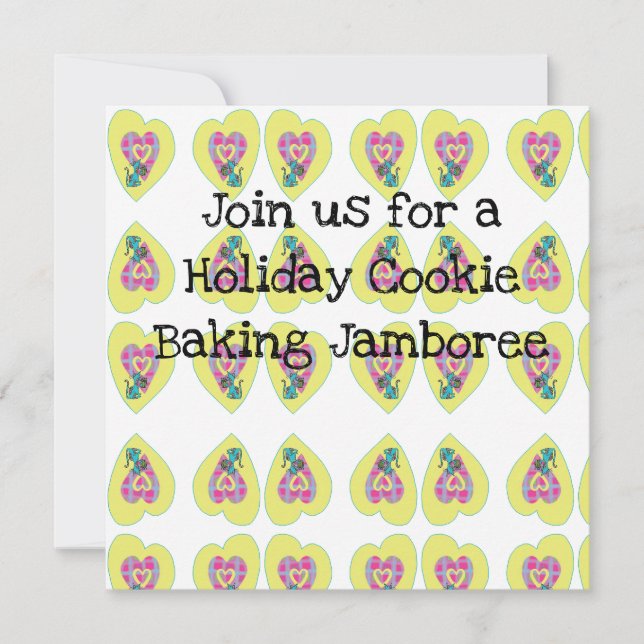 Invitation à une fête de fabrication de biscuits d (Devant)