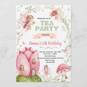 Invitation à une fête de fée mignonne