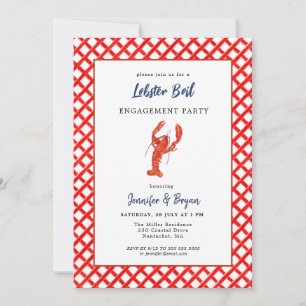 Invitation à une fête de fiançailles autour d'un b