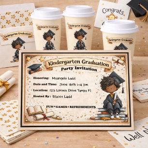Invitation à une fête de fin d'études maternelle l