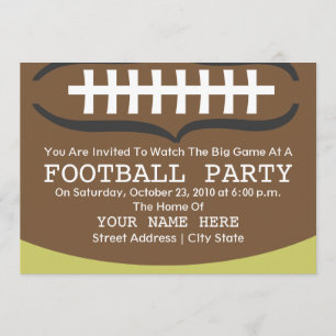 Invitation à une fête de football