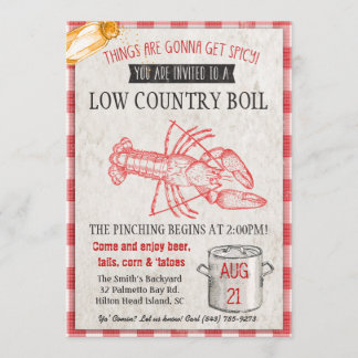 Invitation à une fête de fruits de mer de Low Coun