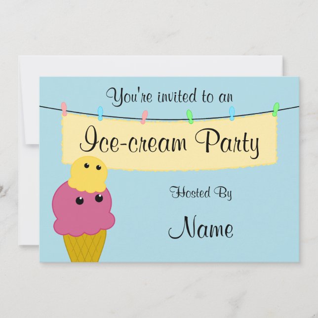 Invitation à une fête de glace (Devant)
