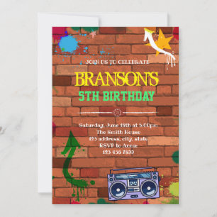 Invitation à une fête de graffiti