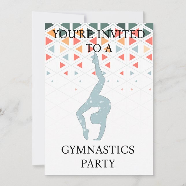 Invitation à une fête de gymnastique (Devant)