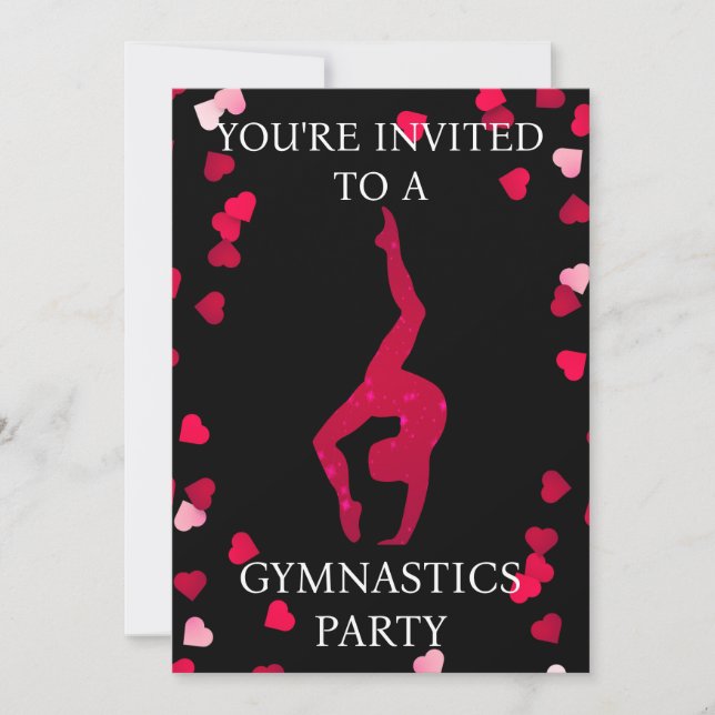Invitation à une fête de gymnastique (Devant)