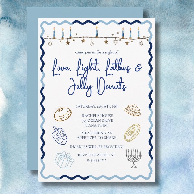 Invitation à une fête de Hanukkah (Créateur téléchargé)