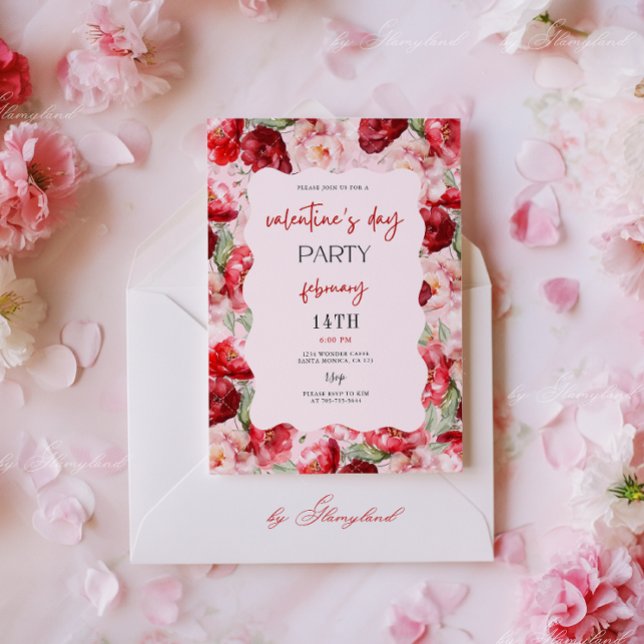 Invitation à une fête de la Saint-Valentin (Créateur téléchargé)