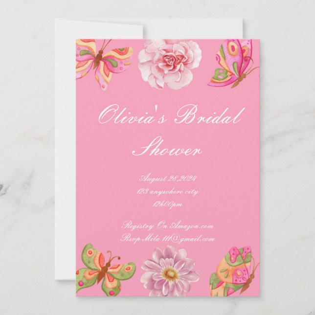 Invitation à une fête de mariage  (Devant)
