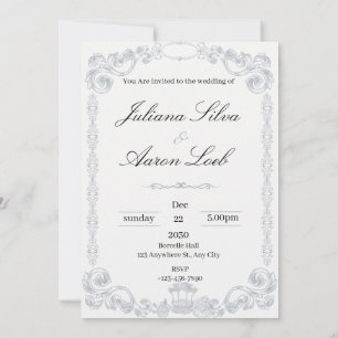 Invitation à une fête de mariage