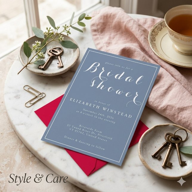 Invitation à une fête de mariage - Belle et élégan (Bridal Shower Invitation - Beautiful & Elegant)
